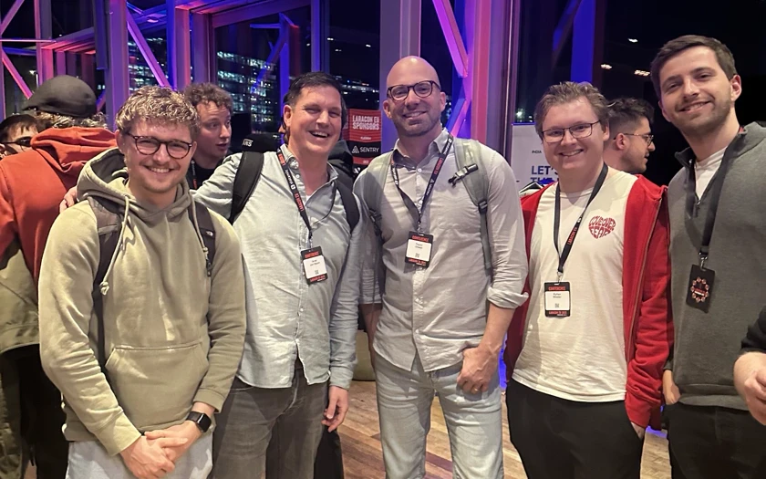 Op de foto met de Laravel celebrity: Taylor Otwell