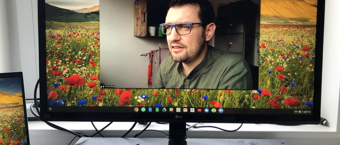 Tijdens de corona tijd thuis werken en via Google Meet met collega's bellen